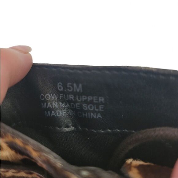 Rebecca Minkoff Leopard Combat Cow Fur Boots - Size 6.5 - NWOT - Picture 8 of 8